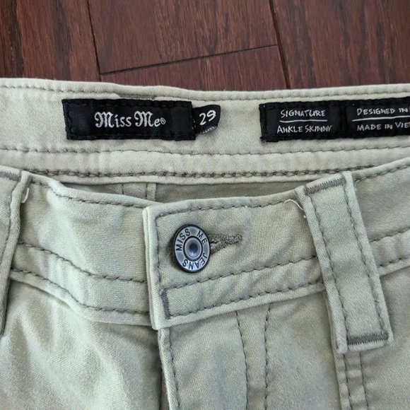 Select Signature Ankle Skinny Stretch Jean - Beautiful Sage Green - Picture 5 of 6